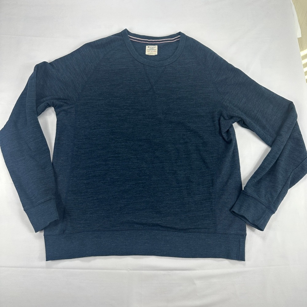 Champion Mens Crew Neck Sweatshirt Blue‎ Pullover Long Sleeve XX-Large